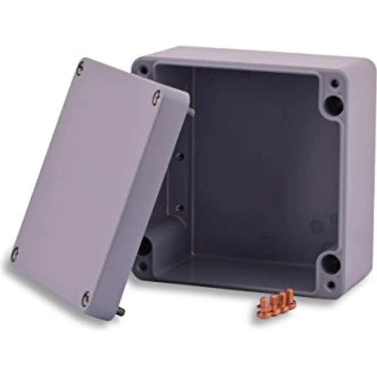 BOXEXPERT Aluminium Industriegehäuse Serie Alster 160x160x91mm, robustes Gehäuse mit IP66 Schutzart und pulverbeschichteter Oberfläche – Bild 1