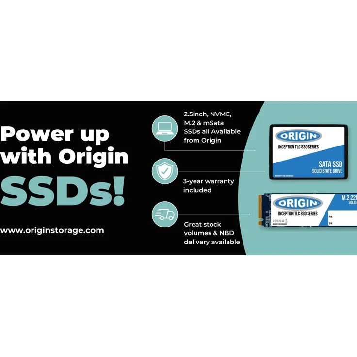 Origin Storage Inception TLC830 Pro Series, 512GB PCIe 4.0 NVMe M.2 80mm SSD mit 3D NAND Technologie