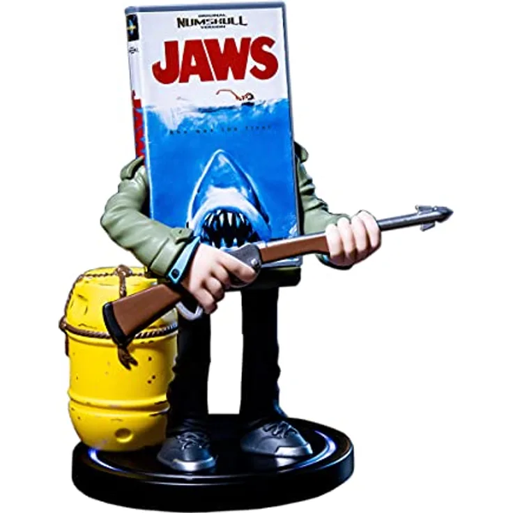 TUBBZ NS3146 Numskull Kabelloses Ladegerät Handyhalterung – Kompatibel fähigen Geräten, Fast Qi – Offizielles Merchandise, Jaws VHS Power idolz