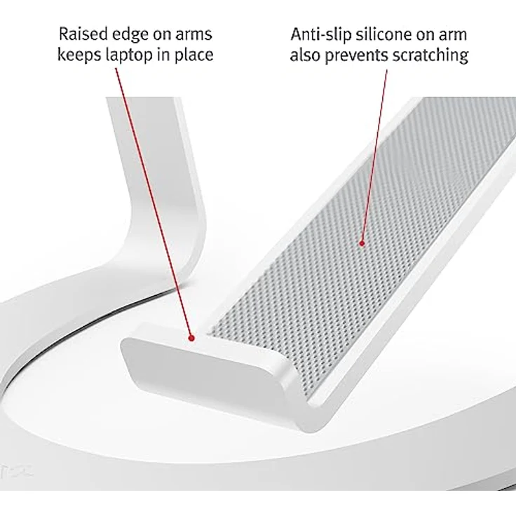 Twelve South Curve SE für MacBooks und Laptops | Aluminium Ergonomischer Desktop-Kühlständer, Silber – Bild 3