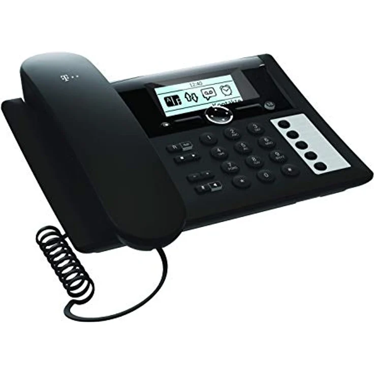 Telekom Sinus PA 207 Plus 1 Tischtelefon und Mobilteil, schwarz – Bild 4