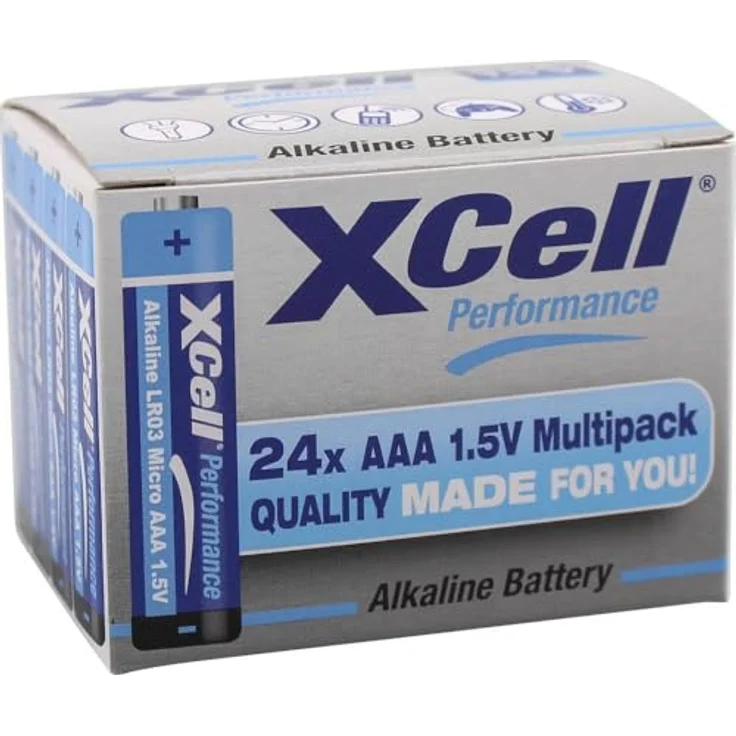 XCell Performance LR03 Micro AAA AlMn Batterie, 24er Pack, 1,5V, auslaufsicher und langlebig – Bild 2