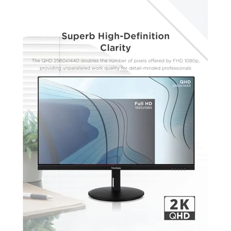 ViewSonic LED Monitor VG2709-2K-MHD-2 27 Zoll 2K 2560x1440 5ms 1000:1 H – Bild 4