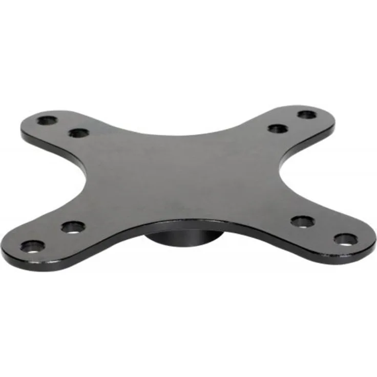 Gamber-Johnson 14140 Geräteplatte, Schwarz, Aluminium, 75 x 75/100 x 100 mm, kompatibel mit Zirkona 4"