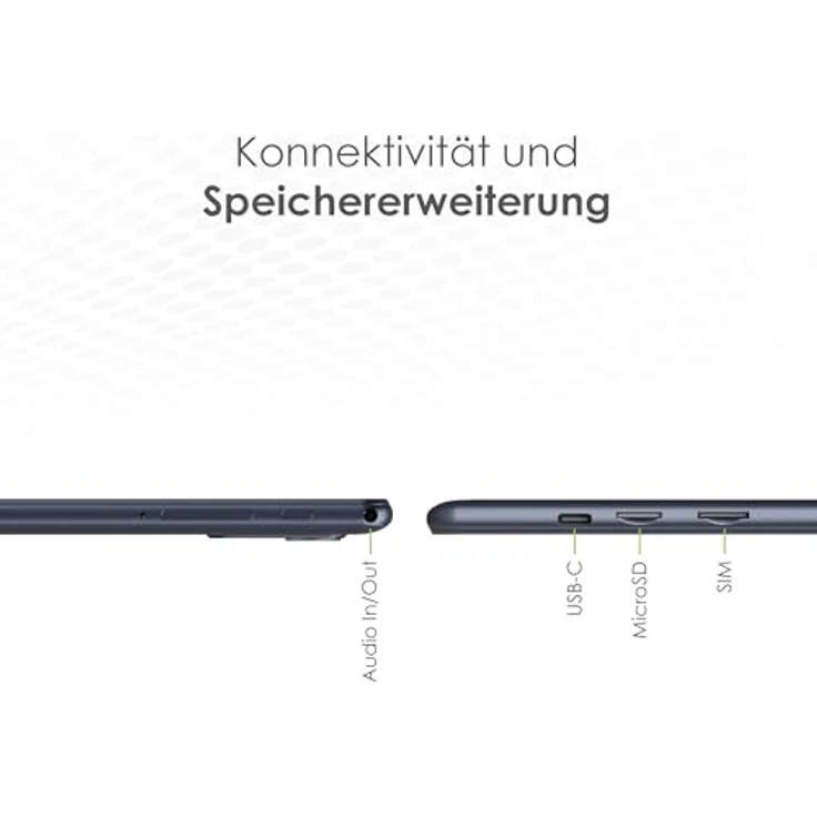 VALE V10E-LTE-464 Tablet mit LTE | 10,1" HD IPS Display | Octa-Core Prozessor | 4 GB RAM | 64 GB eMMC | 5 MP Kamera | Android 13 (LTE) – Bild 4
