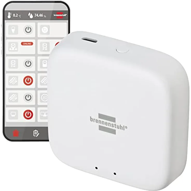 Brennenstuhl Connect Zigbee Gateway GWY CZ 01 (Zigbee Bridge für die Steuerung von Zigbee Smart Home Geräten von Brennenstuhl)