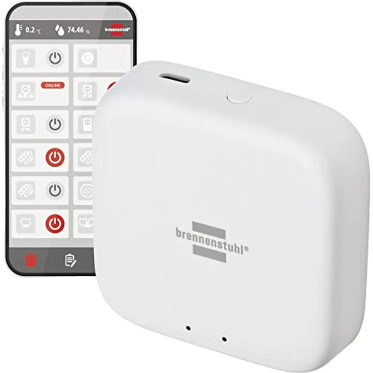 Brennenstuhl Connect Zigbee Gateway GWY CZ 01 (Zigbee Bridge für die Steuerung von Zigbee Smart Home Geräten von Brennenstuhl) – Bild 1