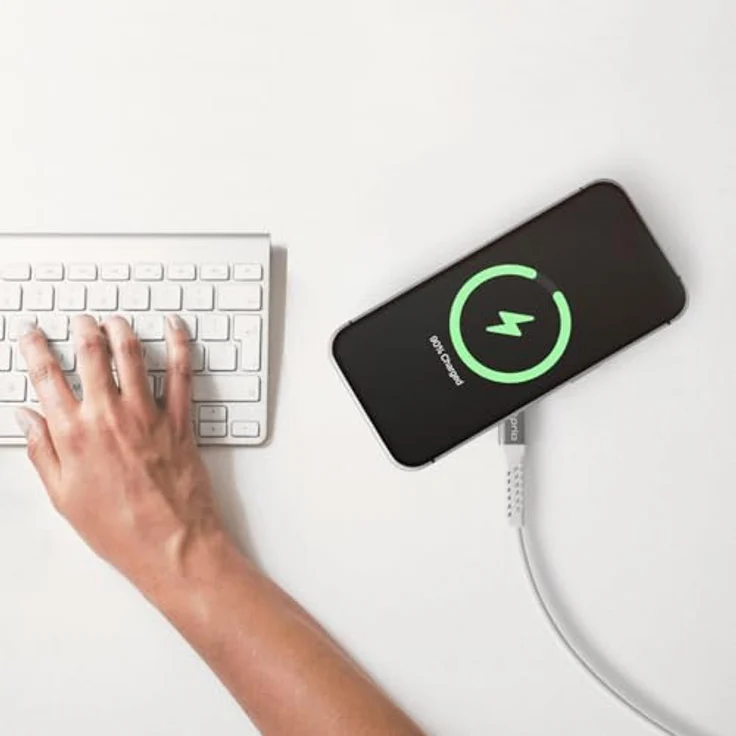prio Wireless Charger 15W MagSafe Kabelloses Ladegerät, Qi2 Kompatibel mit iPhone 16/15/14/13/12 | Samsung Galaxy, Induktive Ladestation, Aluminium Design – Bild 4