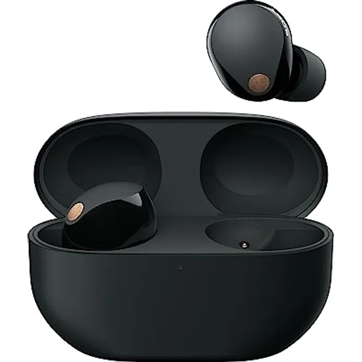 Sony WF-1000XM5 Kabellose Noise Cancelling Kopfhörer, Bluetooth, In-Ear-Kopfhörer, Mikrofon, bis zu 24 Stunden Akkulaufzeit, Schnellladefunktion, IPX4, iOS & Android kompatibel - Schwarz