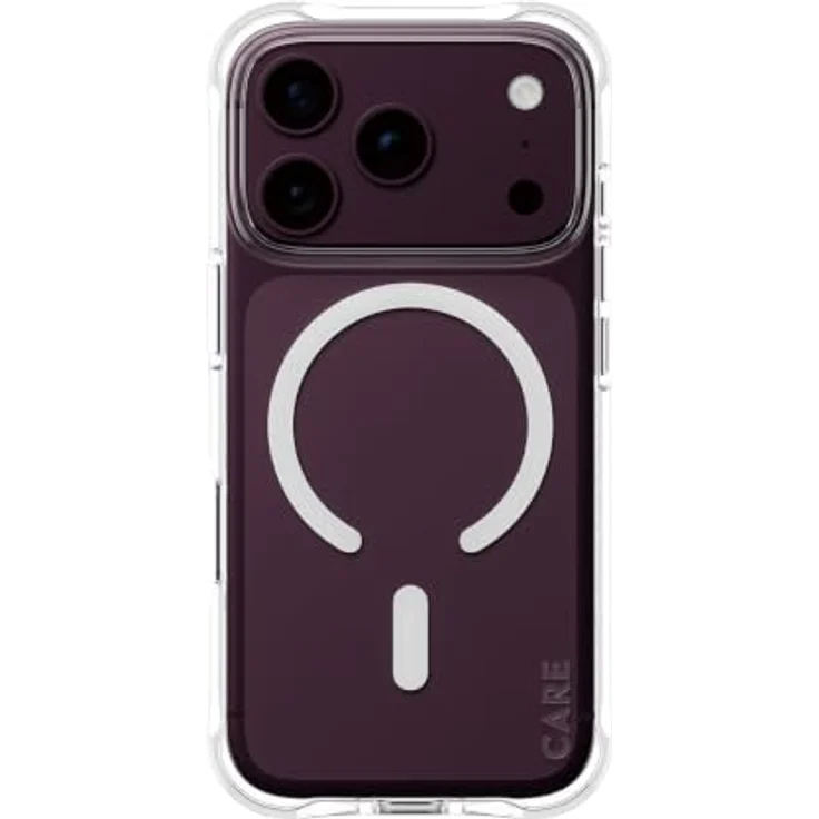 CARE by PanzerGlass Samba Case Transparent mit MagSafe für Apple iPhone 18 Pro | 17 Pro, kratzfest, stoßfest, selbstheilendes TPU-Material – Bild 1
