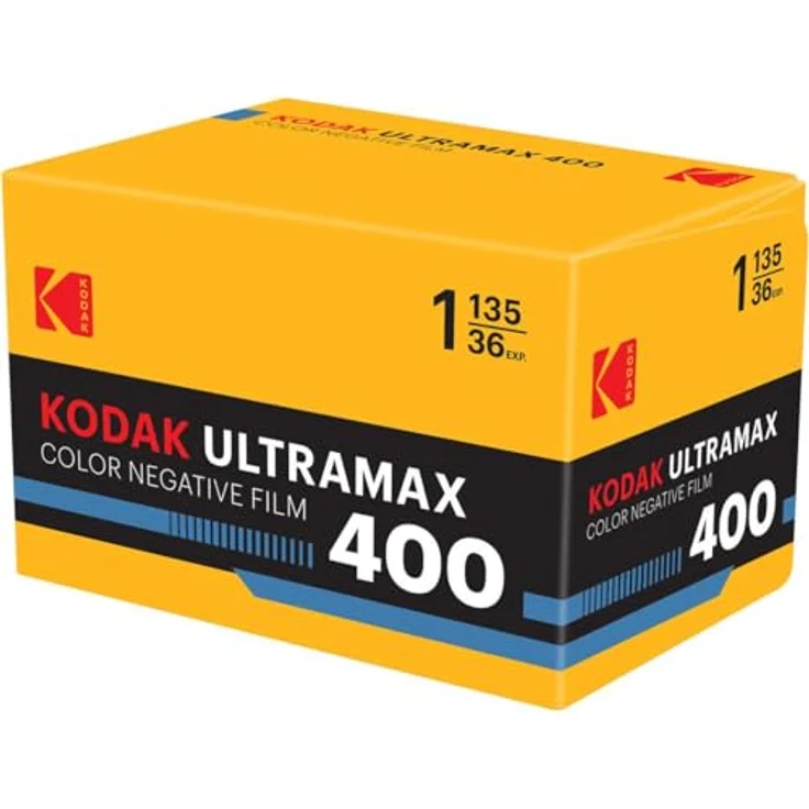 KODAK Eastman Ultramax 400, Farbnegativfilm 135-format mit 36 Exposures, ISO 400, lebendige Farbsättigung, feines Korn – Bild 1
