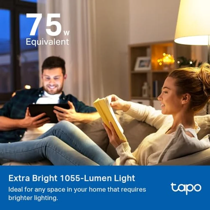 Tapo TP-Link L535E Alexa Lampe E27, Matter zertifiziert, mehrfarbige dimmbare smarte WLAN Glühbirne, kompatibel mit Alexa, Siri oder Google Assistant, Energieüberwachung, kein Hub notwendig – Bild 3