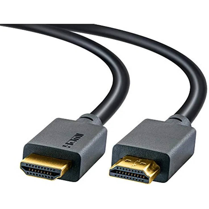 SCHWAIGER HDMU15 533 Ultra High Speed HDMI Kabel 8K 4K HDR 1,5m eARC Dolby Vision full HD 60-120Hz 3D-Unterstützung 48 Gbit/s vergoldete Stecker flexibel