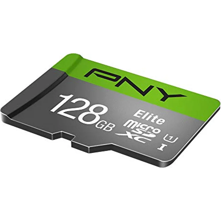 PNY Elite 128GB microSDXC-Speicherkarte + SD-Adapter, 100MB-s Lesegeschwindigkeit, Klasse 10 UHS-I, U1, A1 App Performance, V10 für Full-HD-Video – Bild 4