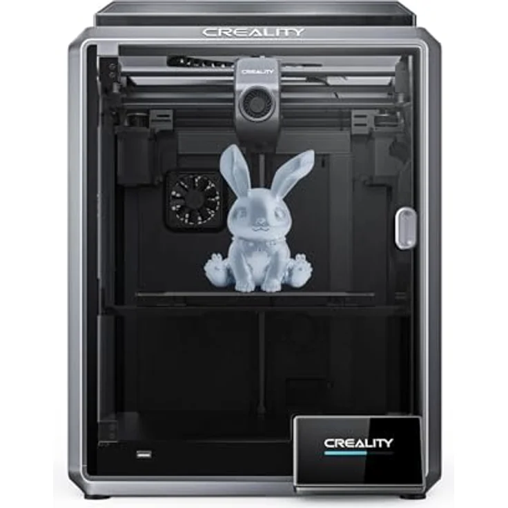 Creality 3D K1 3D-Drucker mit max. 600mm/s Geschwindigkeit, Doppelventilator-Kühlungsmodell, integriertem Druckgussrahmen und intelligentem Steuerungsanschluss - Schwarz – Bild 1