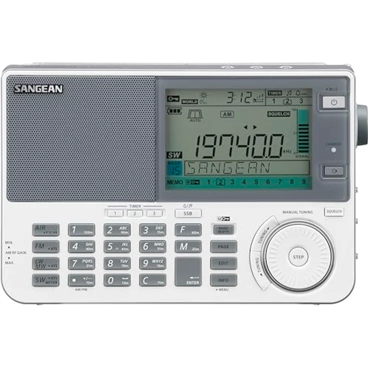 Sangean ATS-909X2 Profi Weltempfänger mit UKW Stereo, weiß weiß – Bild 2