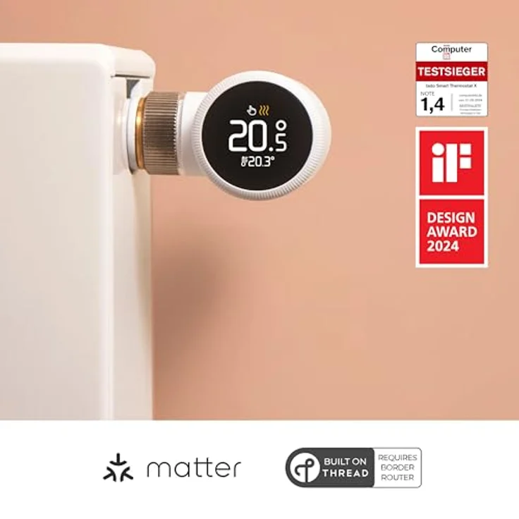 tado Smartes Heizkörperthermostat X, Heizungssteuerung per App und Smart Speaker (Alexa, Siri, Google Assistant), Energieeinsparung bis zu 55%, DIY Installation – Bild 5