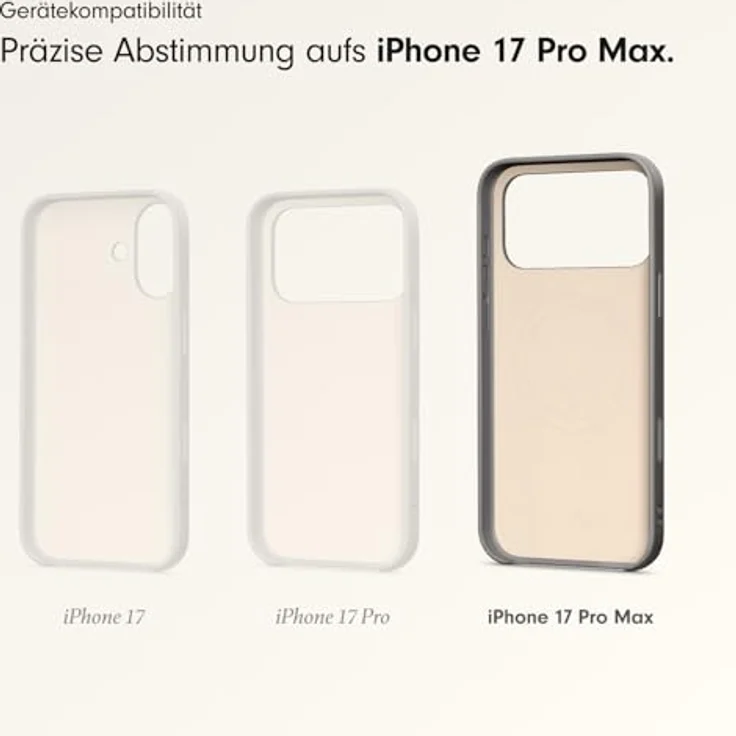 Beats iPhone 17 Pro Max Kickstand Case, MagSafe-kompatibel mit integrierter Trageschlaufe und Kamerasteuerung, matte Außenseite mit Mikrofaser-Innenfutter – Granitgrau – Bild 3