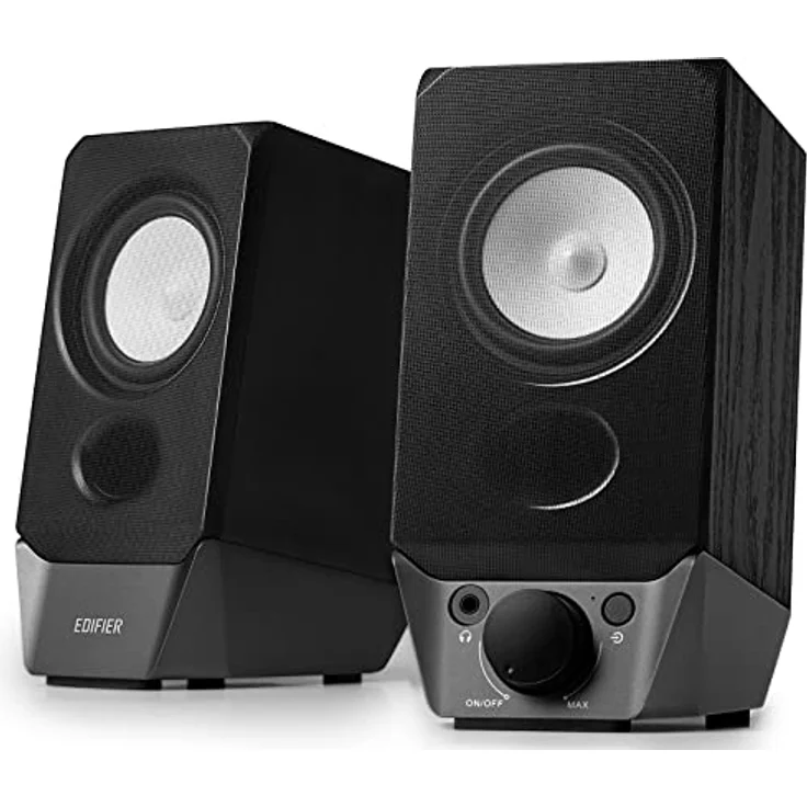 Edifier R19BT Lautsprecher 2.0 (schwarz), Hochleistungs-Lautsprecher mit einfacher Plug-and-Play-Installation – Bild 1