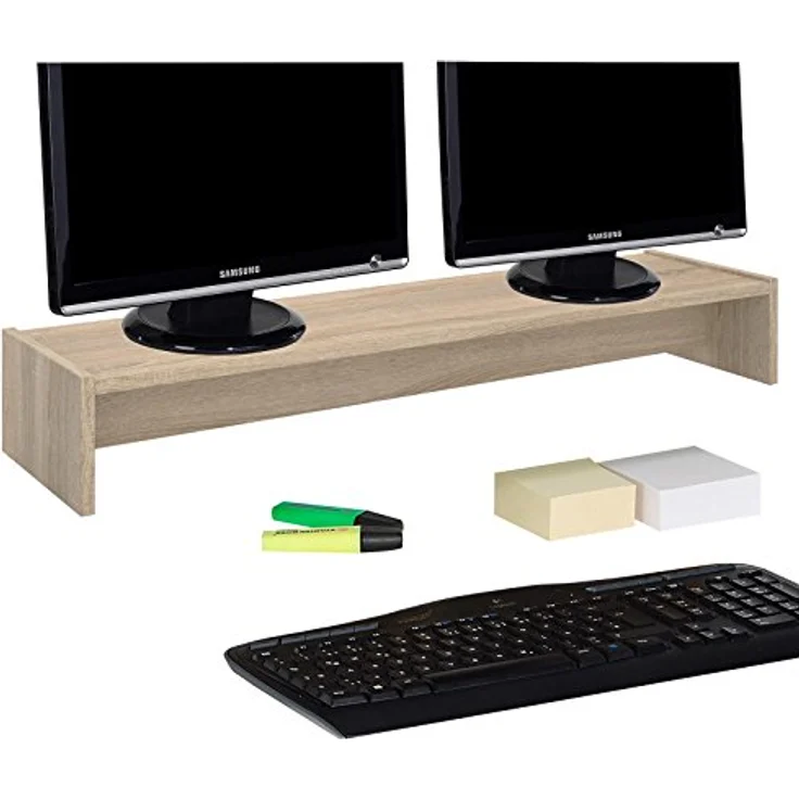 Monitorständer ZOOM 100 x 15 x 27 cm in Sonoma Eiche – Bild 3