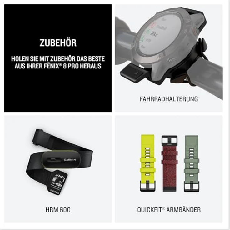 Garmin Fenix 8 Pro (51 mm, 4G), Multisport Smartwatch mit inReach-Technologie und SOS-Notruf-Funktion – Bild 7