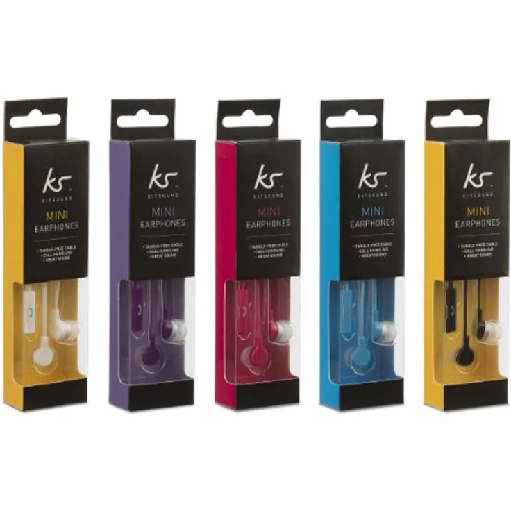 KitSound Mini In-Ear Kopfhörer mit In-Line Mikrofon Kompatibel mit Apple iPhone, iPod, iPad, BlackBerry, HTC, Nokia und Samsung Geräten - Weiß – Bild 9