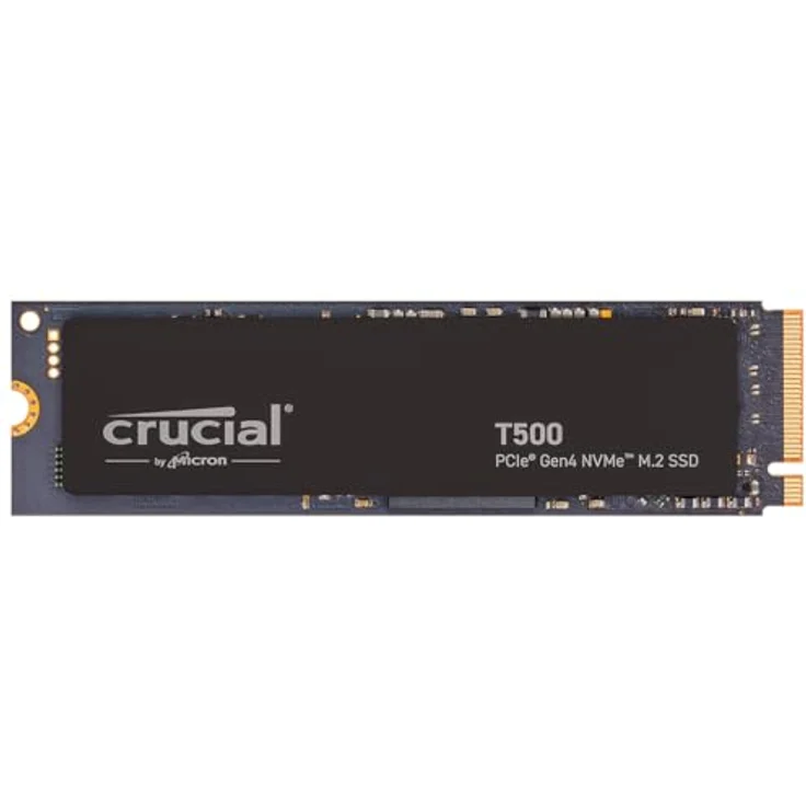Crucial T500 SSD 4TB PCIe Gen4 NVMe M.2 Interne SSD, bis 7000MB/s, für Gaming und Programme, Microsoft DirectStorage - CT4000T500SSD3 – Bild 1