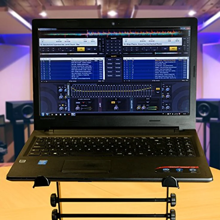 RockJam einstellbar Tischaufbau- Desktop Laptop Riser Laptopständer & DJ-Controller Stand – Bild 5