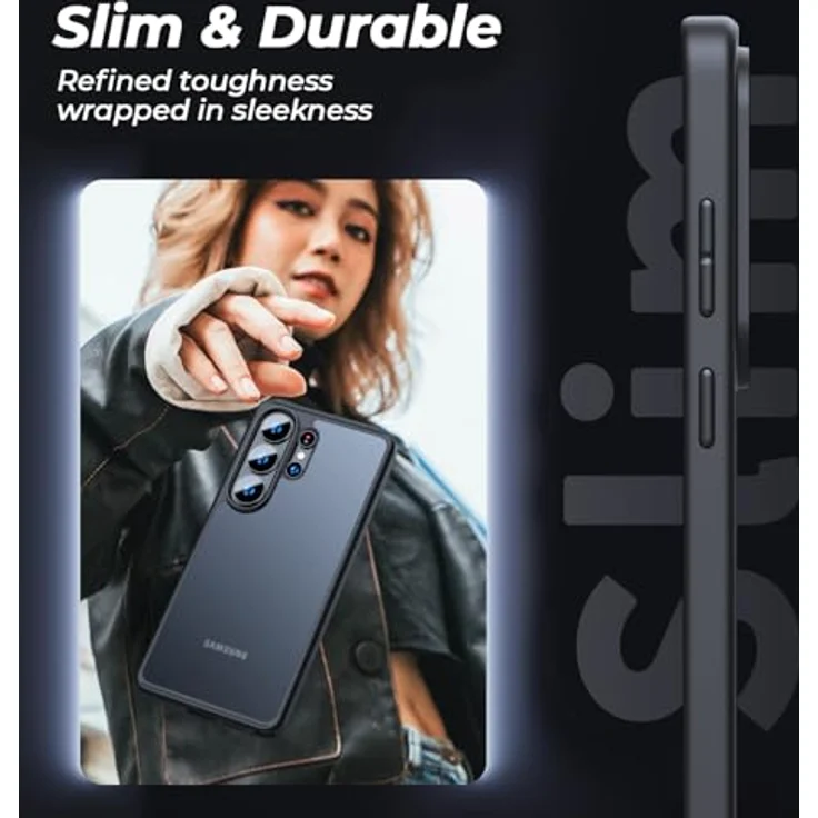 U Ultimate24Style Premium Hülle für Samsung Galaxy S26 Ultra – Stoßfest mit 360° Airbag-Technologie, kratzfest und griffig (Schwarz) – Bild 4