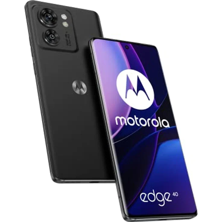 Motorola edge40 5G (6,55"-FHD+-Display, 50-MP-Kamera, 8/256 GB, 4400 mAh, Android 13) Eclipse Black – Bild 1