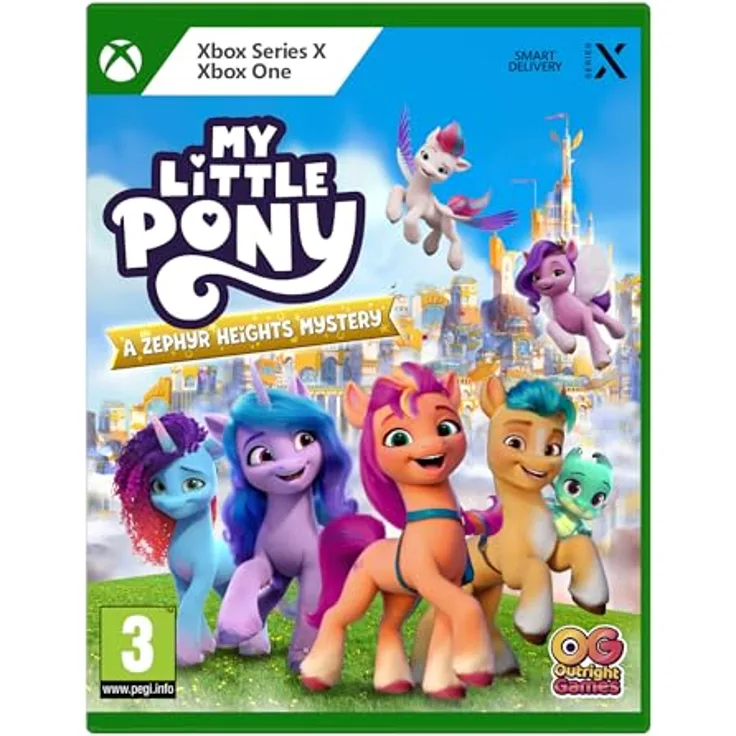 Outright Games My Little Pony: A Zephyr Heights Mystery - Xbox (englische Version) - Xbox Series X-Games, Alle Ponys spielbar, Rette Zephyr Heights, Koop-Modus, Minispiele & Sammelgegenstände