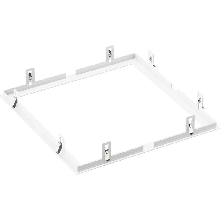 RZB Einbaurahmen Sidelite ECO 981942.012649x649x96, Festplattengehäuse für abgehängte Decken, pulverbeschichtetes Stahlblech, weiss
