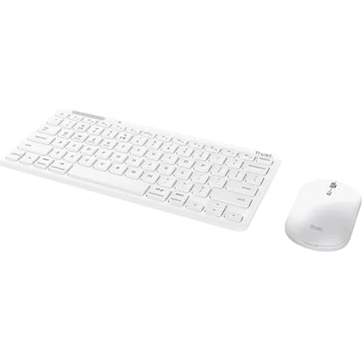Trust Lyra Wireless Keyboard & Mouse White DE, Tastatur und Maus Set mit kabelloser Verbindung – Bild 3