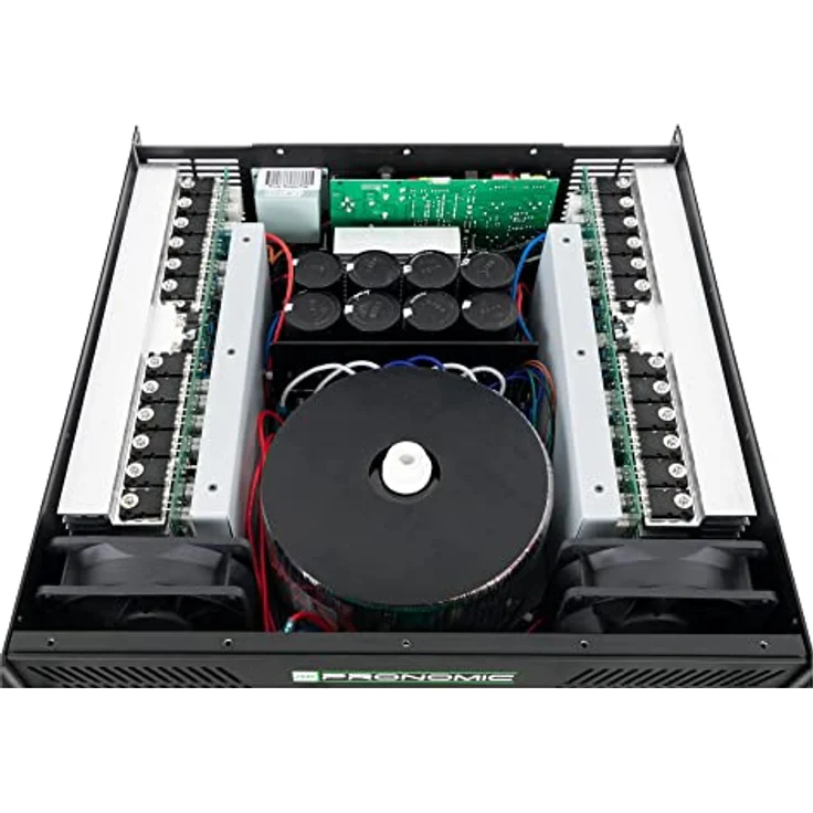 Pronomic XA-1400 Endstufe - Stereo-Leistungsverstärker mit 2x 3000 Watt an 2 Ohm - automatisch gesteuerte Lüfter - Schaltungstype H, schwarz – Bild 2