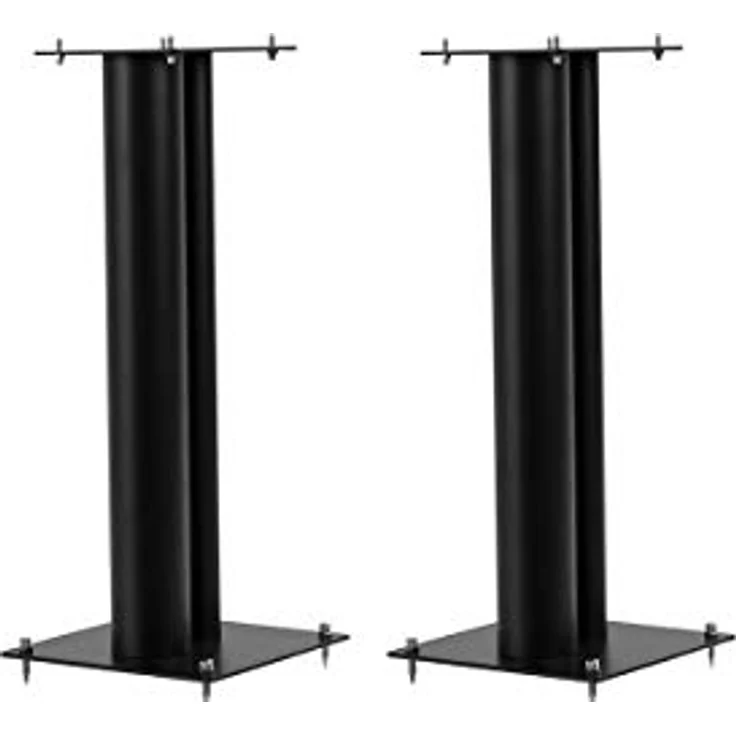 NorStone Stylum 2 Lautsprecherfüße (Paar) Schwarz Satin - Stabil aus Metall, belastbar bis 50kg pro Ständer – Bild 2