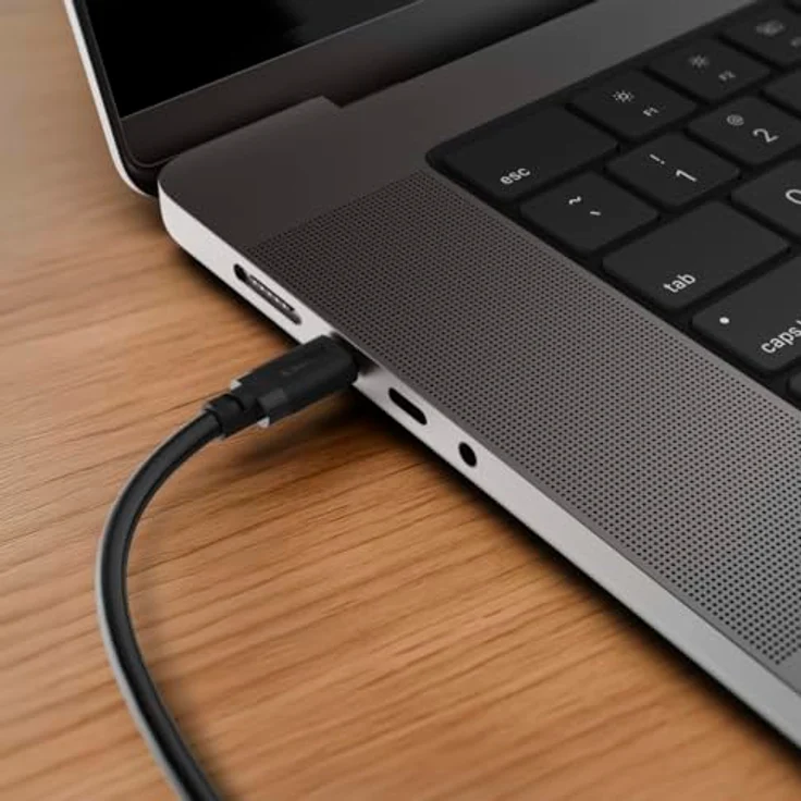 Hama USB-C auf USB-C Kabel, 3 m, 60 W, Schwarz – Bild 5
