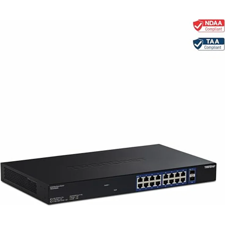 Trendnet 18-Port Multi-Gig Web Smart Switch, 18 Ports, 120 Gbit/s Switching-Kapazität, rackmontierbar, schwarz – Bild 4