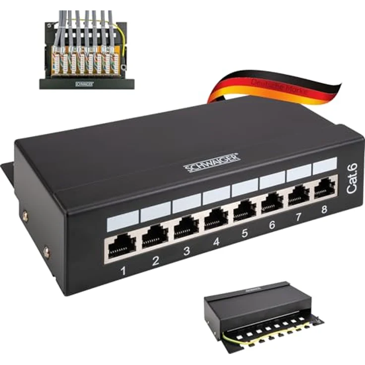 Schwaiger 8-Port Patchpanel – Bild 2