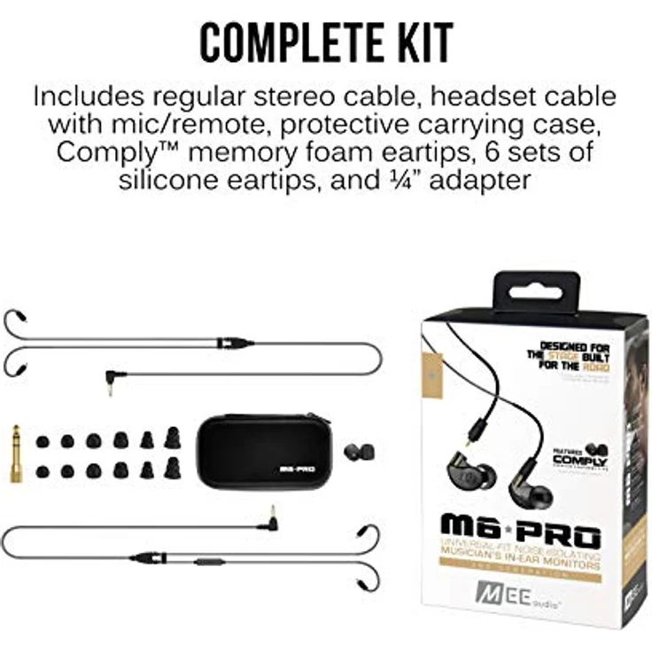 MEE audio, M6 PRO 2. Generation Universal In-Ohr-Monitor 2 Smoke – Bild 10
