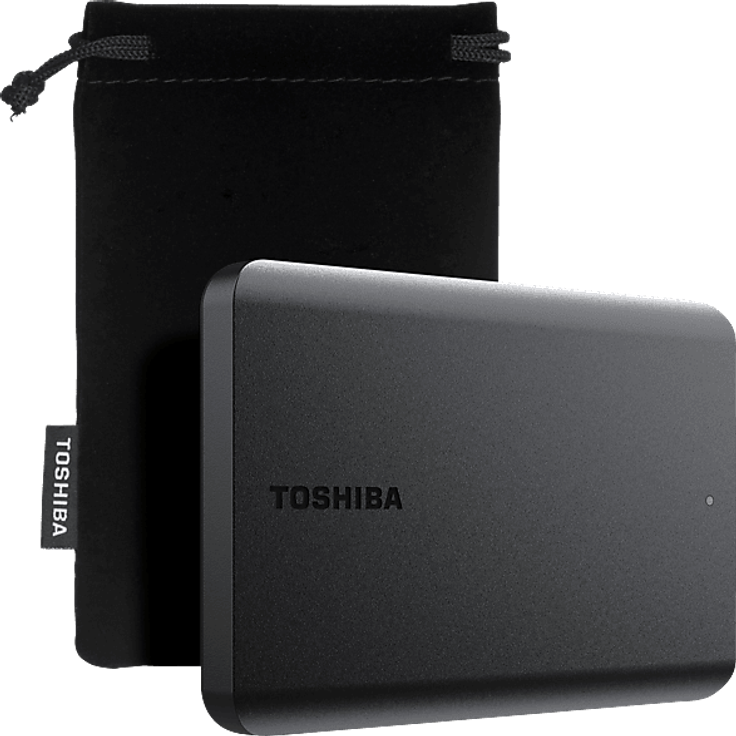 TOSHIBA Canvio Basics Exklusive, externe Festplatte 2 TB HDD, 2,5 Zoll, Schwarz, USB 3.2 Gen 1