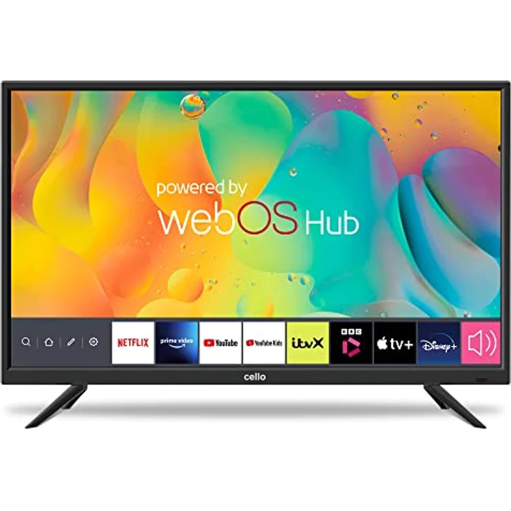 Cello 32 Zoll Smart Camping Reise TV 12-Volt TV Triple Tuner Bluetooth. Disney+ Netflix, Apple TV+ Prime Video Paramount+ Caravans HGVS Boote Modell 2023 – Bild 1