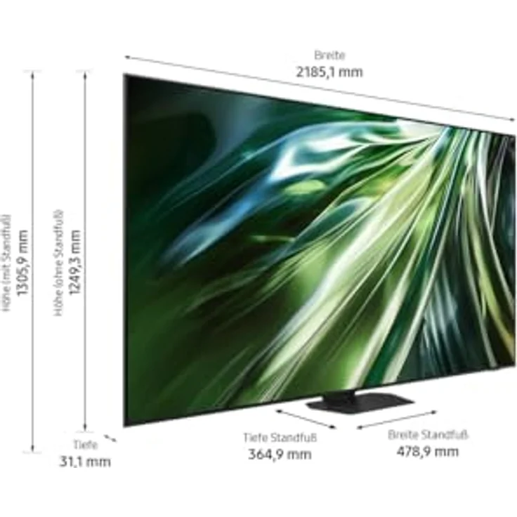 Samsung QLED 4K QN90D Fernseher 98 Zoll, Samsung TV mit Neural Quantum 4K AI Gen2 Prozessor, Quantum-Matrix-Technologie, Motion Xcelerator, Smart TV, GQ98QN90DATXZG, Deutsches Modell [2024] – Bild 5