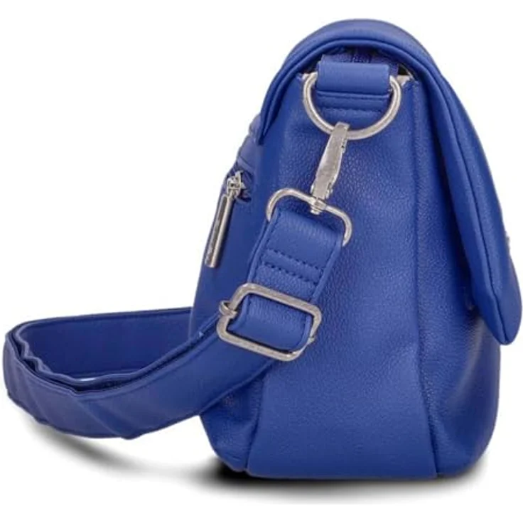 Zwei Mademoiselle.M Messenger, 33 cm Laptopfach, grau, 100% Polyurethan – Bild 3
