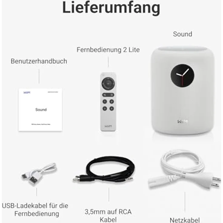 WIIM WiiM Sound, Streaming- & Netzwerkplayer mit 100 W klangstarkem Lautsprecher, weiß – Bild 9
