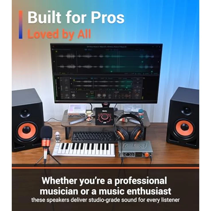 ESI nEAR i5, aktiver 2-Wege-Studiomonitor mit DSP-Class-D-Verstärker, 5 Zoll Tieftöner und 1 Zoll Hochtöner, kompakte Bauweise – Bild 8