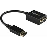 StarTech.com DisplayPort auf VGA Video Adapter / Konverter mit bis zu 1920x1200 (Stecker/Buchse) - Display-Adapter - DisplayPort (M) - HD-15 (W) - 36cm - verriegelt - Schwarz (DP2VGA2)