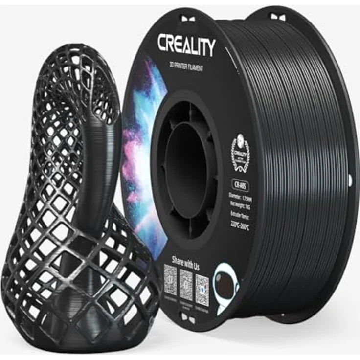 Creality CR-ABS Filament Schwarz, 1 kg, 1,75 mm, hohe Stabilität für präzisen 3D-Druck – Bild 4