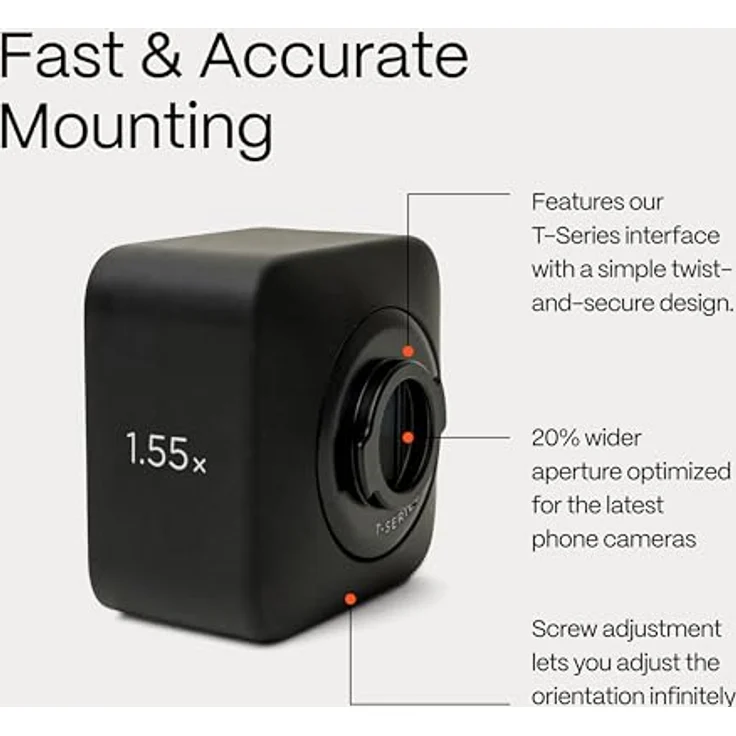 Moment Anamorphic 1.55x Mobile Lens - T-Series, Effektfilter mit blaurem Flare, 1.55 mm, Blau – Bild 7