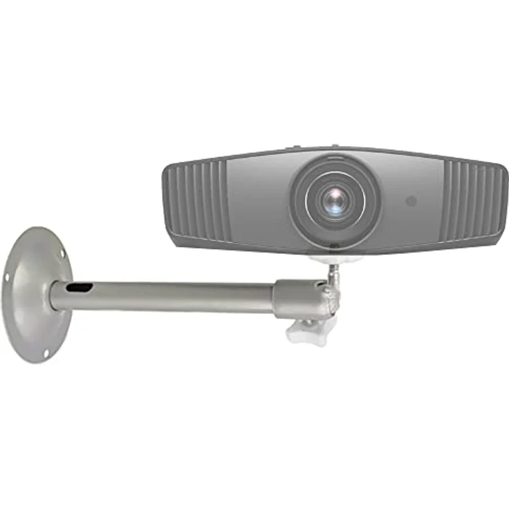 TronicXL BEAM1, Wand- und Deckenhalterung für Mini Beamer, silber, mit einstellbarem Panorama Schwenkkopf und Kabelmanagement – Bild 1