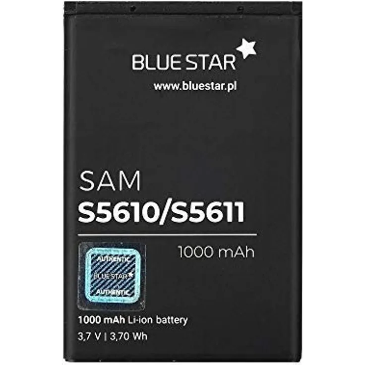 BlueStar Akku Ersatz für Samsung S5610 / S5611 / L700 / S5620 / S526, Li-Ion 1000 mAh 3,7V